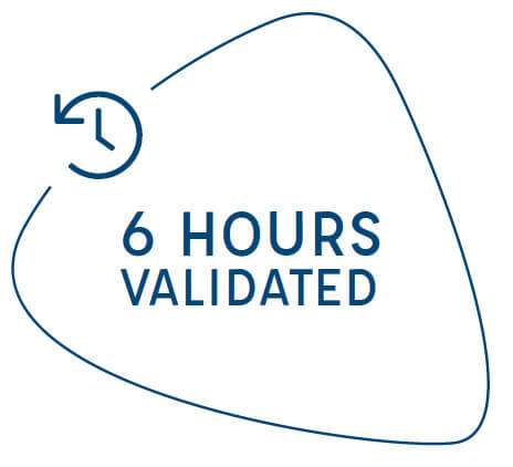 6 hours validated